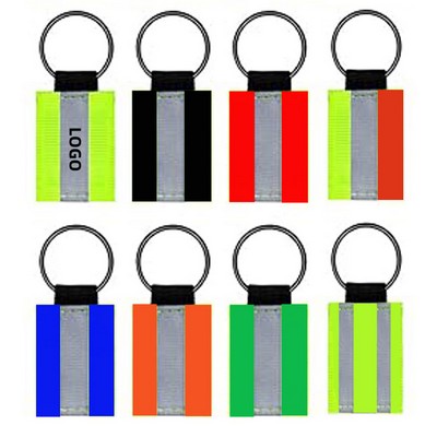 Double Sided Reflective Keychain