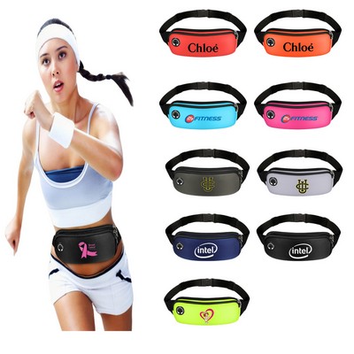 Neoprene Fanny Pack with Headphone Hole