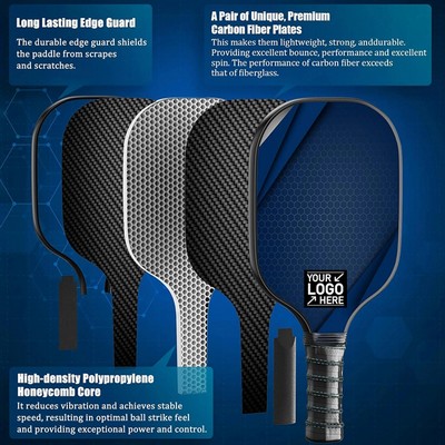 Carbon Fiber Pickleball Paddle Set USAPA Approved