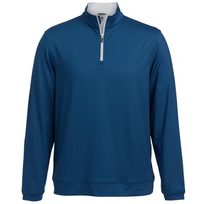 Pebble Beach Men's Smooth Jersey 1/4 Zip Pullover