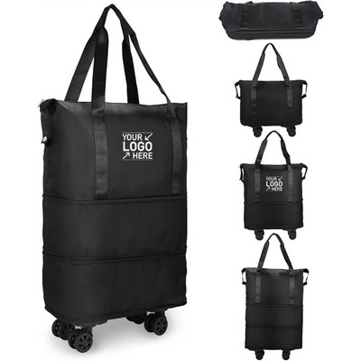 Expandable Rolling Duffle Bag for Travel and Storage