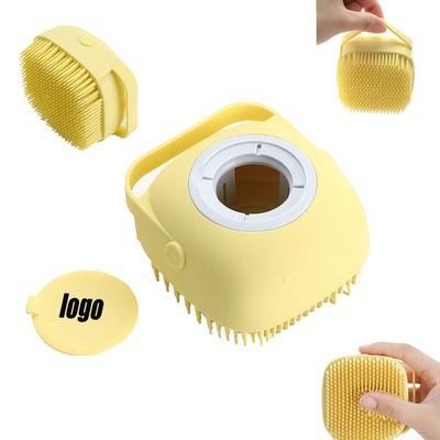 Bath Brush with Built-in Shower Gel Dispenser