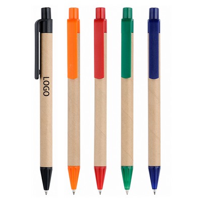 Kraft Paper Retractable Ballpoint Pen