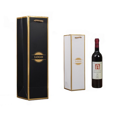 Single Cardboard Paper Wine Bottle Bags