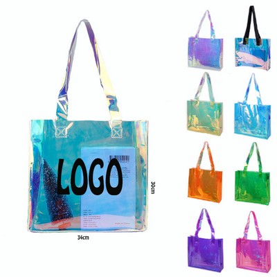 Holographic Clear Tote Bag