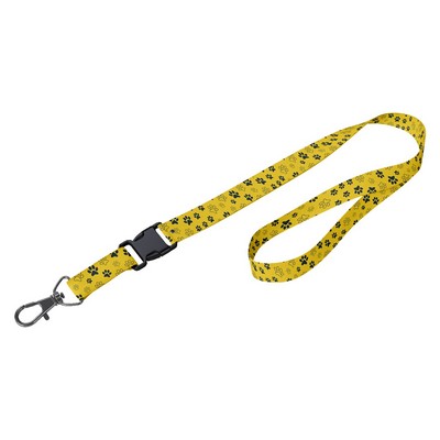 Screen Printed Havy Duty Pet Leash with Snap Carabiner and Buckle Release