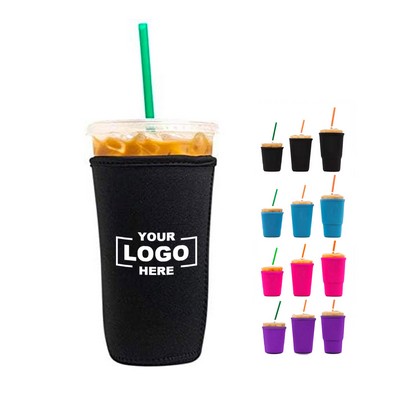 Medium Reusable Iced Coffee Cup Sleeve 22-24 oz