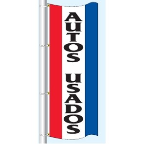 Single Faced Stock Message Free Flying Drape Flag (Autos Usados)