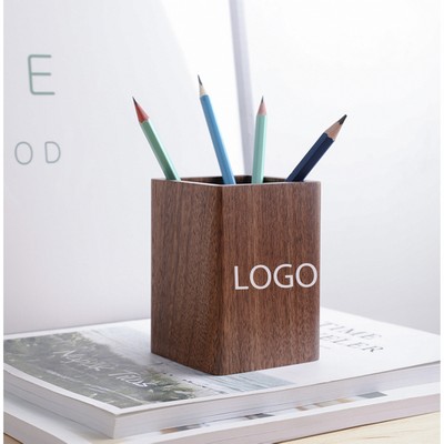 Light Luxury Solid Wood Pen Holder