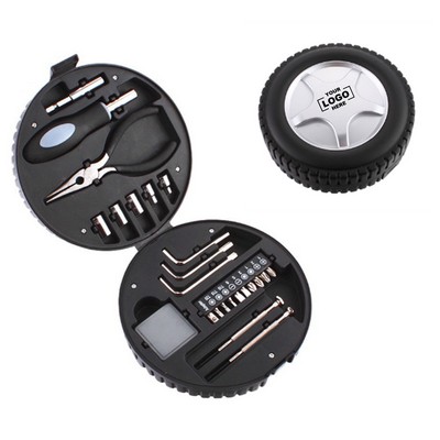 24-Piece Tire-Shaped Tool Kit