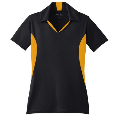 Sport-Tek® Women's Side Blocked Micropique Sport-Wick Polo