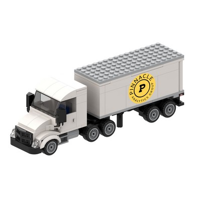 Medium Semi-Truck Semi-Custom Stock Toy Brick Kit