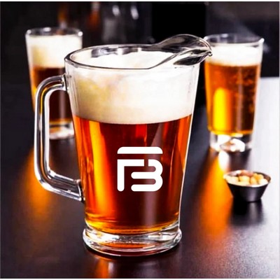 Customizable 60oz Glass Beverage Pitcher