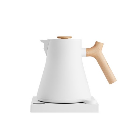 0.9L Matte White/Maple Corvo EKG Electric Kettle