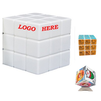 R-Corner White Cube 3X3 Puzzle Cube