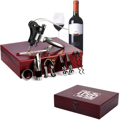 7 Wine Opener Set with Wood Box