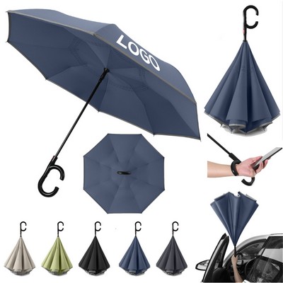 Automatic Long Handle Reverse Umbrella