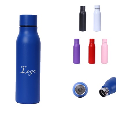 17Oz. Stainless Steel Insulated Thermos Bottle With Lid