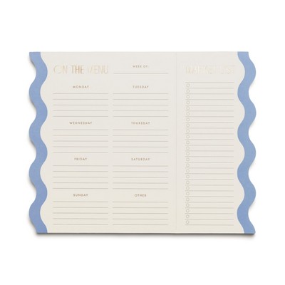 Meal Planner Notepad With Magnets - Cloud + Cream