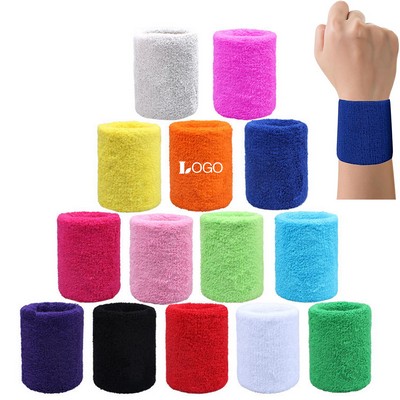 Sports Wristbands Cotton Sweatband