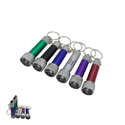 Mini Bright LED Flashlight with Keychain