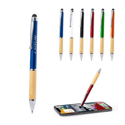 ECO-Bamboo Stylus Touch Ball Pen