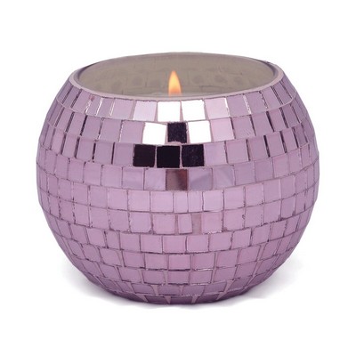 Magique 10 Oz Lavender Disco Ball Candle With Lid - Lavender Fern