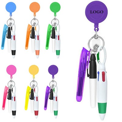 Nurse Pens for Badge with Keychain