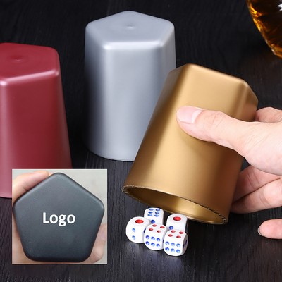 Plastic Dice Cup With 5 Dices