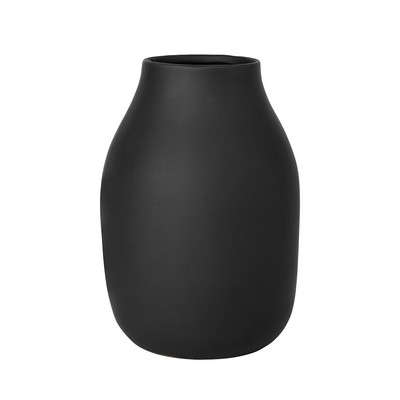 Blomus Colora - Vase Porcelain 8 X 6 - Peat Black