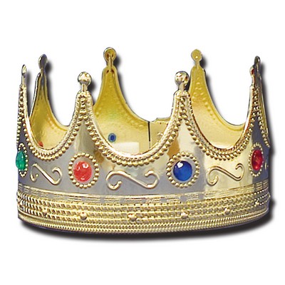 Gold Crown w/ Jewel Stones (4 1/2" High)