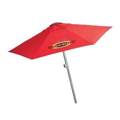 7' Telescopic Aluminum Market Umbrella