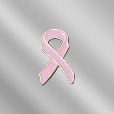 Pink Breast Cancer Awareness Ribbon Lapel Pin