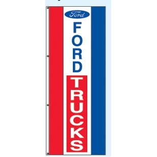 Double Faced Free Flying Drape Flags (Center Panel - Ford® Trucks) (3' x 8')