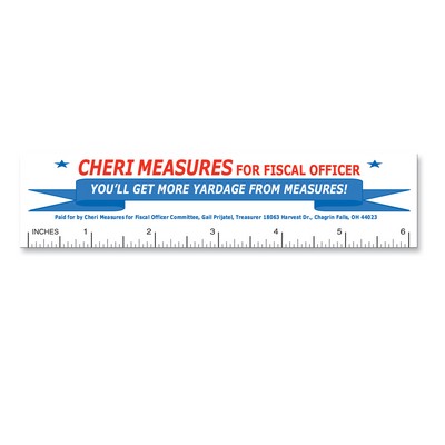 Rectangle Ruler Magnet - Full Color (1.5" x 6.25")