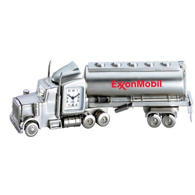 Metal Oil Tanker Clock