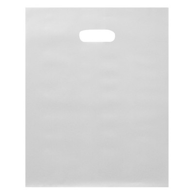 Large High Density Frosty Clear Poly Merchandise Bag (12"x15")