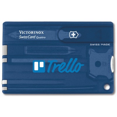 Swisscard® Translucent Sapphire Blue Quattro Multi-Tool