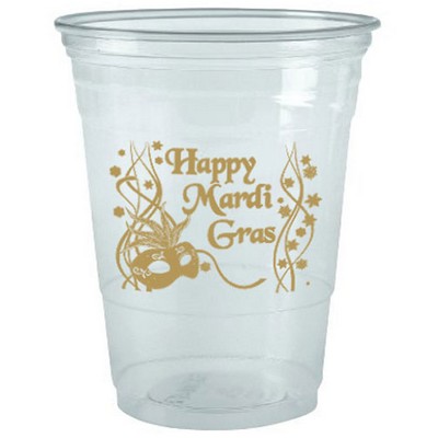 16 Oz. Clear Large Plastic Party Cup (Silk Screen Printing)