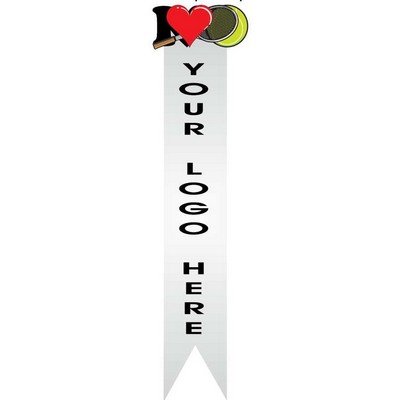 I Love Tennis w/ Racket Bookmark w/ Black Back