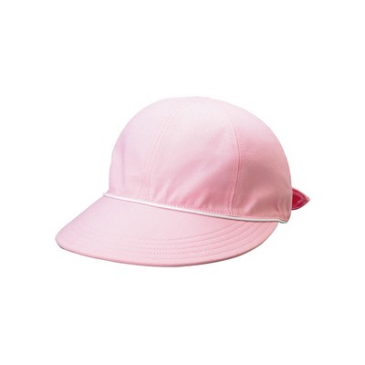 Ladies' Brushed Canvas Cap w/ Bow Tie Closure