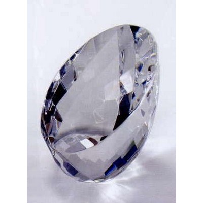 Crystal Faceted Egg Paper Weight (2"x1 5/8")