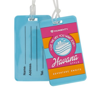 PVC Luggage Tags w/ Write-On Back