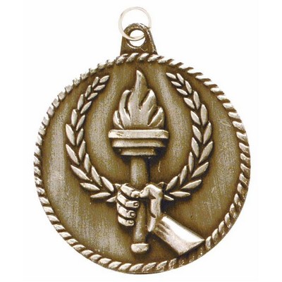 Medals, "Torch" - 2" High Relief