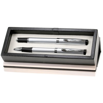 Black Ball Pen and Roller Ball Pen Set