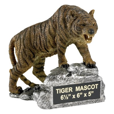 Growling Tiger Mascot Trophy