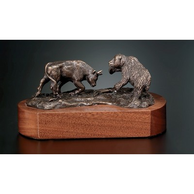 Bull and Bear Sculpture