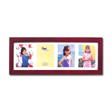 Rosewood Square Corner Picture Frame (4"x12")