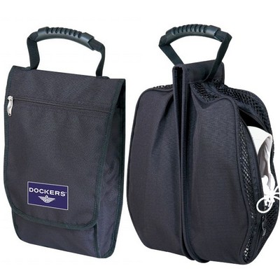 Ripstop Shoe Bag w/ Carry Handle & Front Zipper Pocket