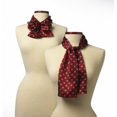 Red Vasari Polyester Scarf - 8"x45"